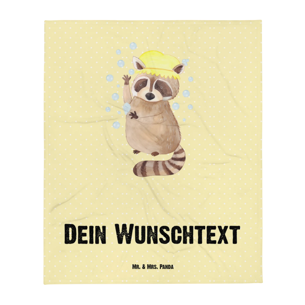 Personalised blanket Raccoon custom blanket, personalized quilt, personalized throw, custom throw blanket, personalized fleece, blanket with name, custom printed blanket, fleece blanket with name, photo blanket, monogrammed blanket, small animals, cute, funny, cute animal motives, hand drawn, small world, funny sayings, good mood, happy, gifts, gift ideas, special gifts, animal lover, card, soap bubbles, raccoon, plan, daydreaming, wash