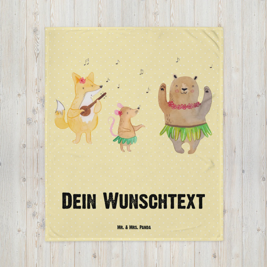 Personalizowany koc zwierzęta leśne Aloha Motywy zwierzęce, dobra energia, zabawne powiedzonka, zwierzęta