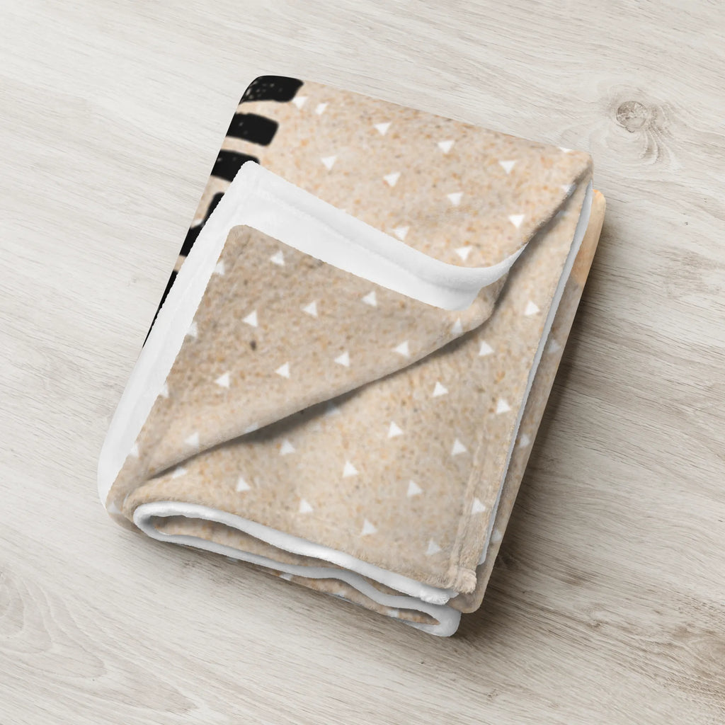 Personalizowany koc lis pustynny kwiaty Afryka, dzikie zwierzęta