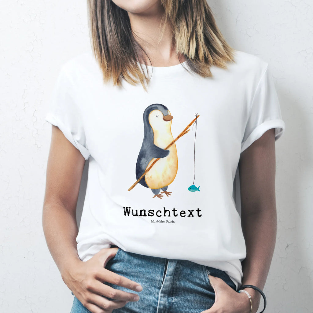 Rozmiar L Personalizowana koszulka Pingwin Wędkarz T-Shirt mit Aufruck, T-Shirt Personalisiert, Bedrucken, Wunschtext, T-Shirt mit Namen, Pinguin, Hobby, Planer, Tagträume, Tagesplan, Plan, Freundinnen, Pinguine, Angeln, Wochenende, Geschenk, Angler, Urlaub, Neustart, Motivation, Geschenkidee