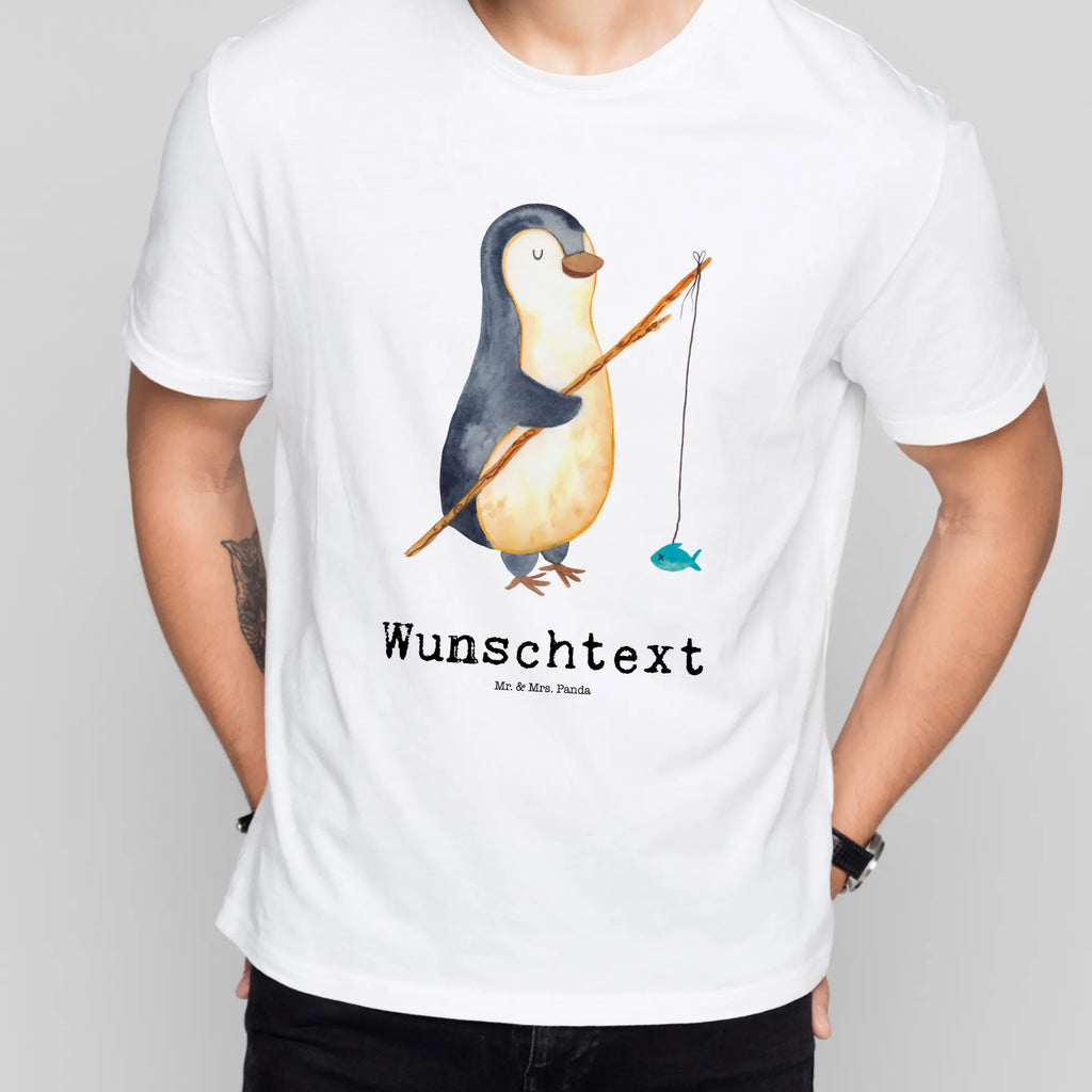 Rozmiar L Personalizowana koszulka Pingwin Wędkarz T-Shirt mit Aufruck, T-Shirt Personalisiert, Bedrucken, Wunschtext, T-Shirt mit Namen, Pinguin, Hobby, Planer, Tagträume, Tagesplan, Plan, Freundinnen, Pinguine, Angeln, Wochenende, Geschenk, Angler, Urlaub, Neustart, Motivation, Geschenkidee