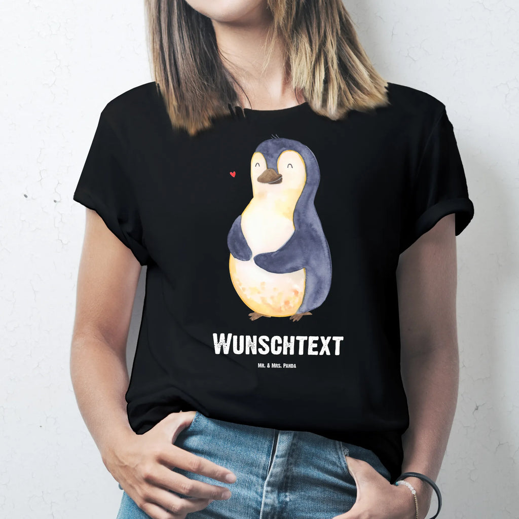 Personalisiertes T-Shirt Pinguin Diät T-Shirt mit Namen, T-Shirt mit Aufruck, Wunschtext, T-Shirt Personalisiert, Bedrucken, Pinguin, Pinguine, Abnehmen, Selbstliebe, Diät, Körperliebe, Abspecken, Selbstrespekt, Gewicht, Motivation