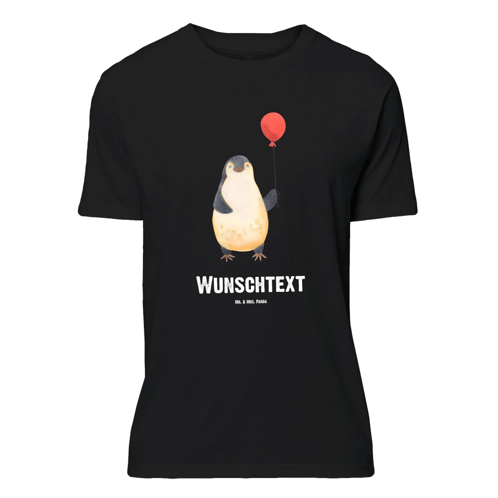 Rozmiar L Personalizowana koszulka pingwin balon Wunschtext, Bedrucken, T-Shirt mit Aufruck, T-Shirt mit Namen, T-Shirt Personalisiert, Pinguin, Liebe, Neustart, Pinguine, Luftballon, Geschenkidee, Tagträume, Lebenslust, Geschenk Freundin, Neues Leben, Glück, Motivation, Beste Freundin