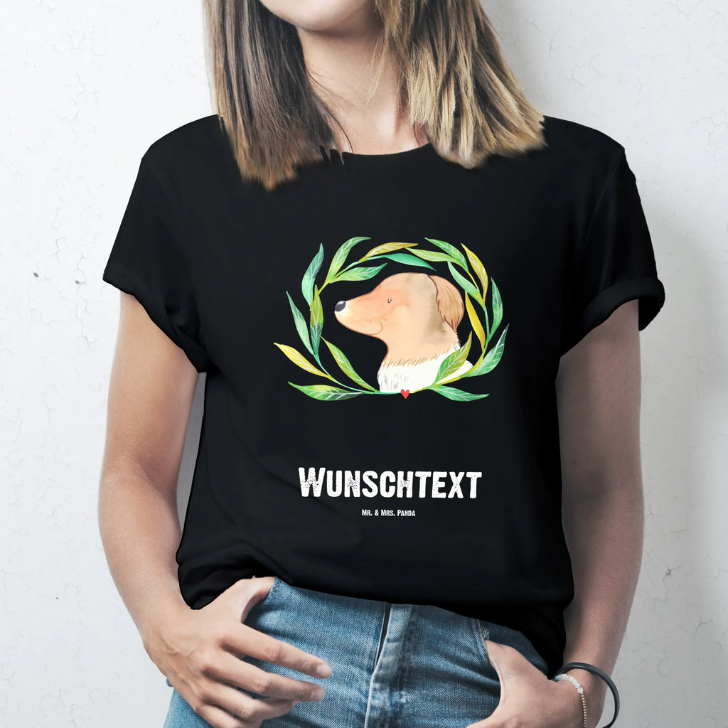 Rozmiar L Personalizowana koszulka pies kwiaty T-Shirt Personalisiert, Wunschtext, T-Shirt mit Namen, T-Shirt mit Aufruck, Bedrucken, Hundemotiv, Hund, Haustier, Tierliebhaber, Sprüche, Hunderasse, Hundebesitzer, Hundeglück, Therapie, Hundeliebe, Hunde, Selbsttherapie, Ranke