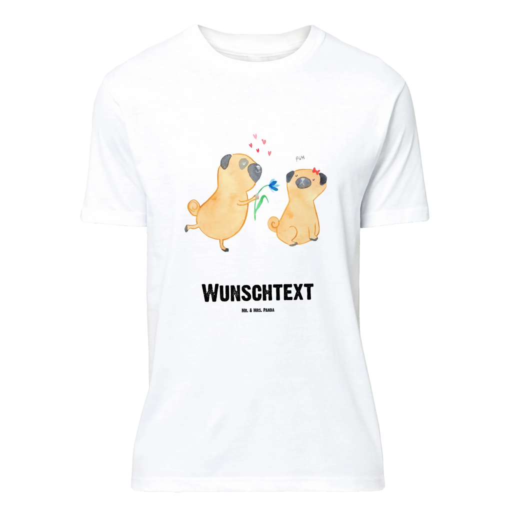 Personalisiertes T-Shirt Mops Verliebt Bedrucken, T-Shirt Personalisiert, T-Shirt mit Namen, Wunschtext, T-Shirt mit Aufruck, Hundemotiv, Hund, Sprüche, Hunderasse, Hundebesitzer, Haustier, Tierliebhaber, Geschenk Freund, Partner, Verliebt, Möpse, Hundeliebe, Mops, Liebe, Liebesspruch. Verlobt