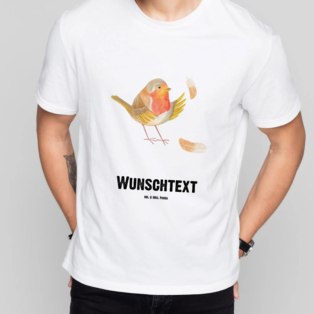 Personalised T-Shirt robin feathers Wunschtext, Bedrucken, T-Shirt mit Namen, T-Shirt Personalisiert, T-Shirt mit Aufruck, Gute Laune, Lustige Sprüche, Tiere, Tiermotive, Spruch Motivation, Spruch Mut, What If I Fall, Vogel, Motivation Sprüche, Rotkehlchen, Motivationsbilder, fliegen