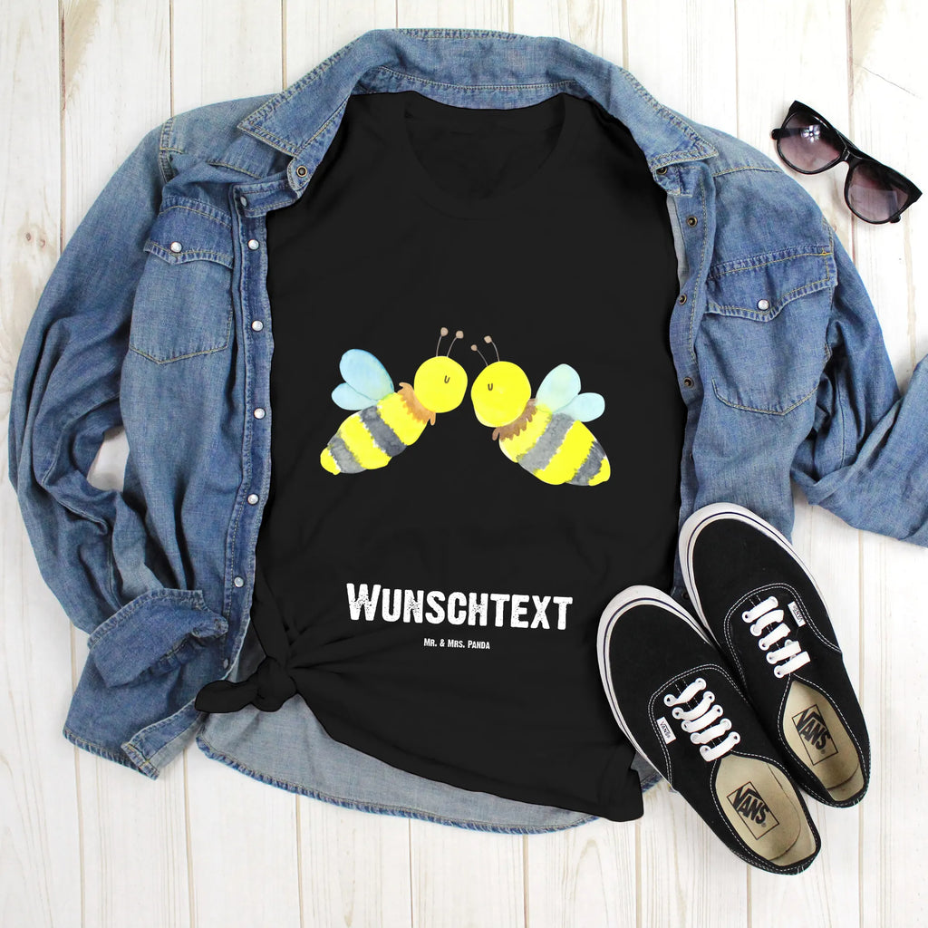Personalised T-Shirt bee Love T-Shirt Personalisiert, Bedrucken, T-Shirt mit Aufruck, Wunschtext, T-Shirt mit Namen, Wespe, Hummel, Biene