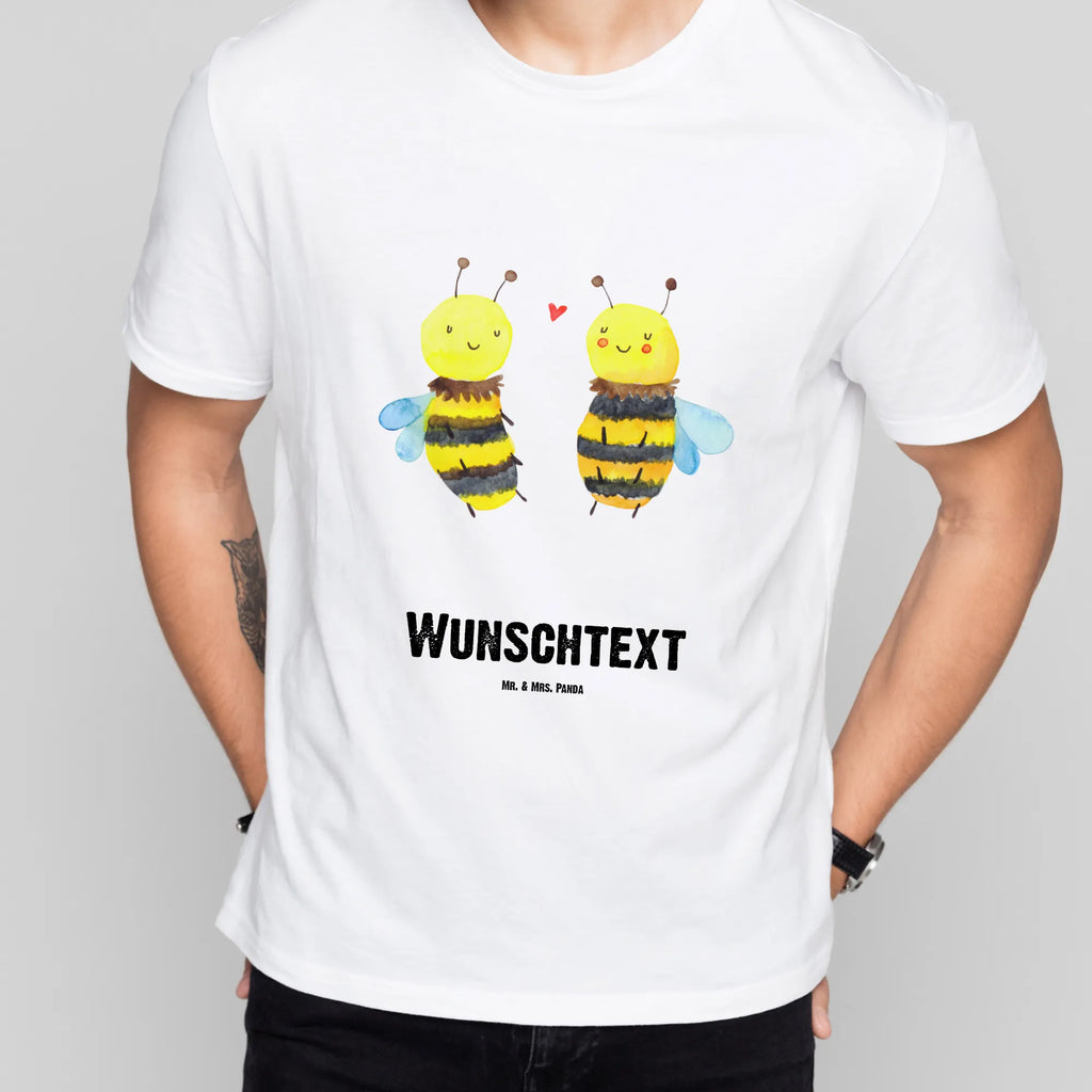 Personalised T-Shirt bee In love T-Shirt mit Aufruck, Wunschtext, Bedrucken, T-Shirt Personalisiert, T-Shirt mit Namen, Wespe, Hummel, Biene