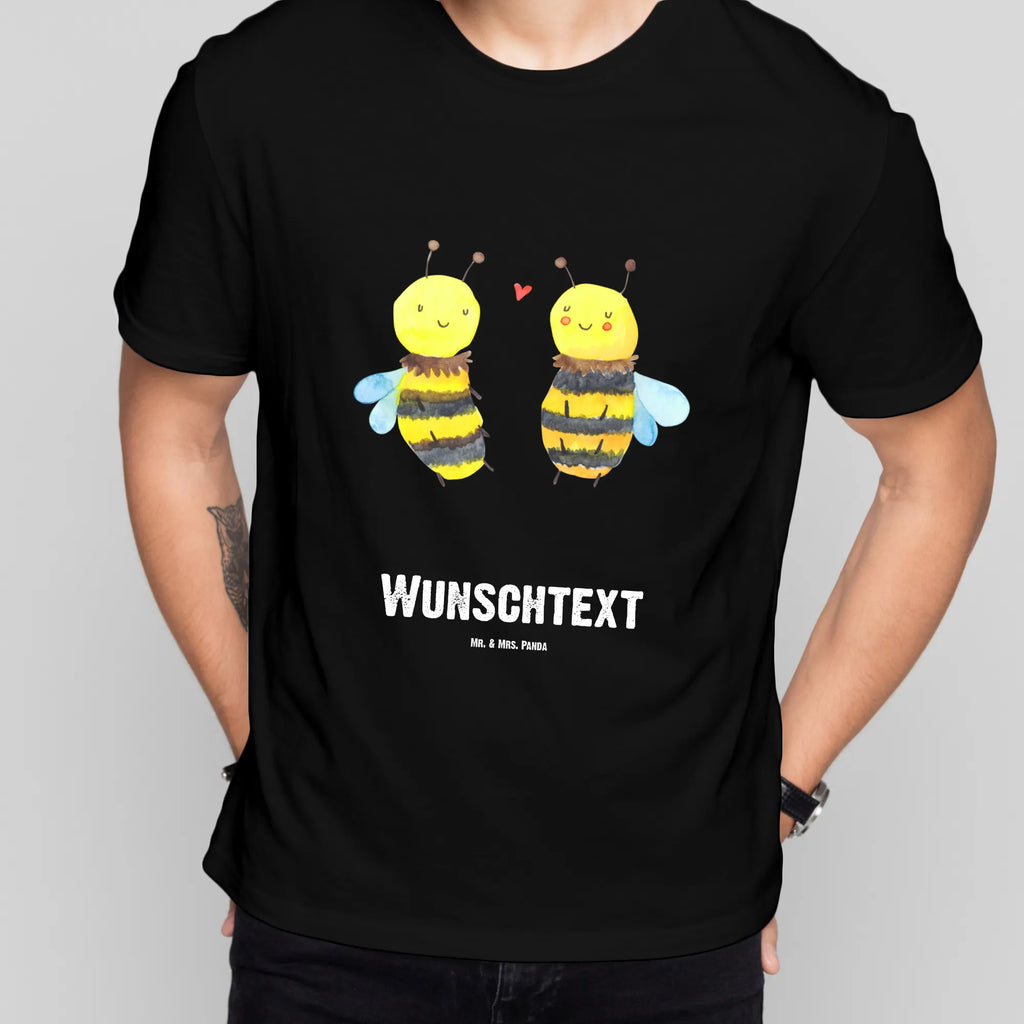 Personalised T-Shirt bee In love T-Shirt mit Aufruck, Wunschtext, Bedrucken, T-Shirt Personalisiert, T-Shirt mit Namen, Wespe, Hummel, Biene