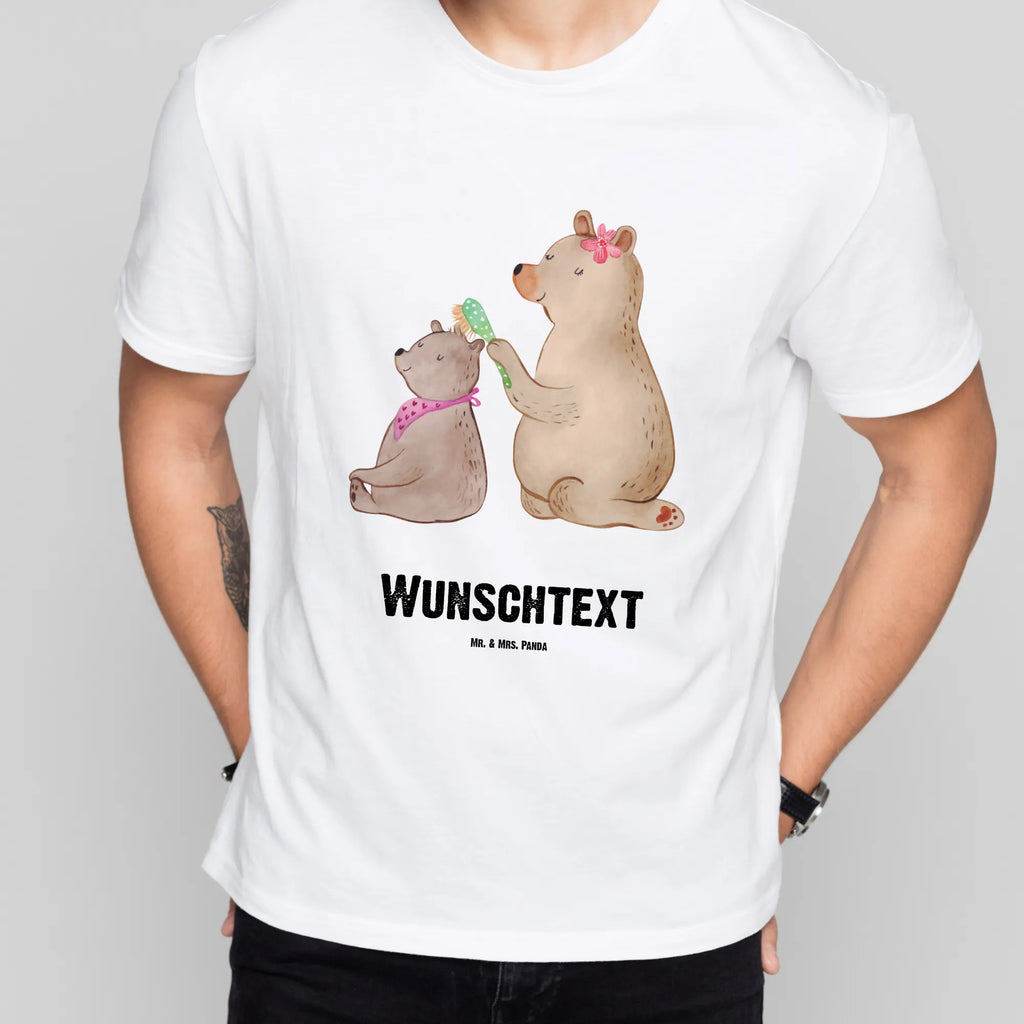 Rozmiar L Personalizowana koszulka niedźwiedź dziecko T-Shirt mit Aufruck, T-Shirt Personalisiert, T-Shirt mit Namen, Oma, Muttertag, Papa, Vatertag, Opa, Bruder, Schwester, Mama, Familie, Geschenk, Mutti, Mutter