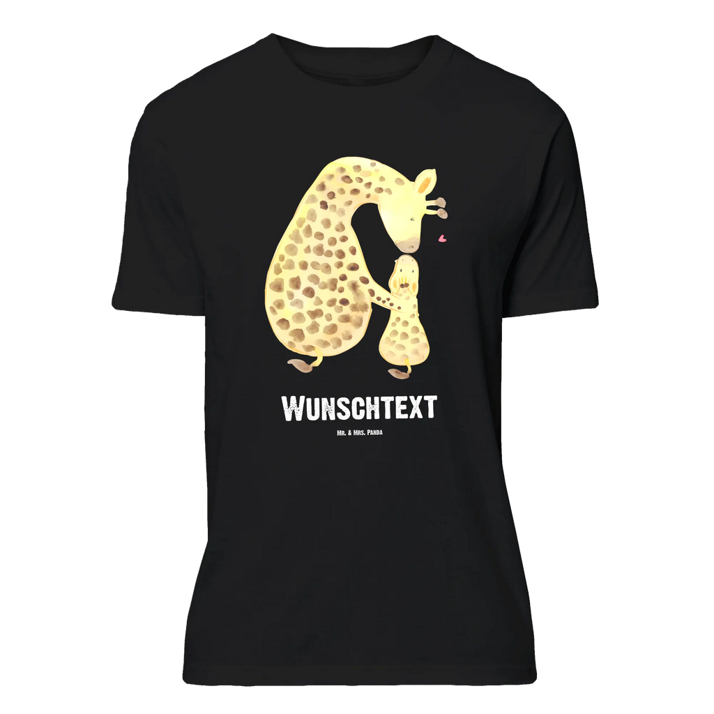 Rozmiar L Personalizowana koszulka żyrafa dziecko T-Shirt mit Namen, Bedrucken, Wunschtext, T-Shirt Personalisiert, T-Shirt mit Aufruck, Wildtiere, Afrika, Giraffe, Mama, Sohn, Kind, Tochter, Lieblingsmensch, Mutter