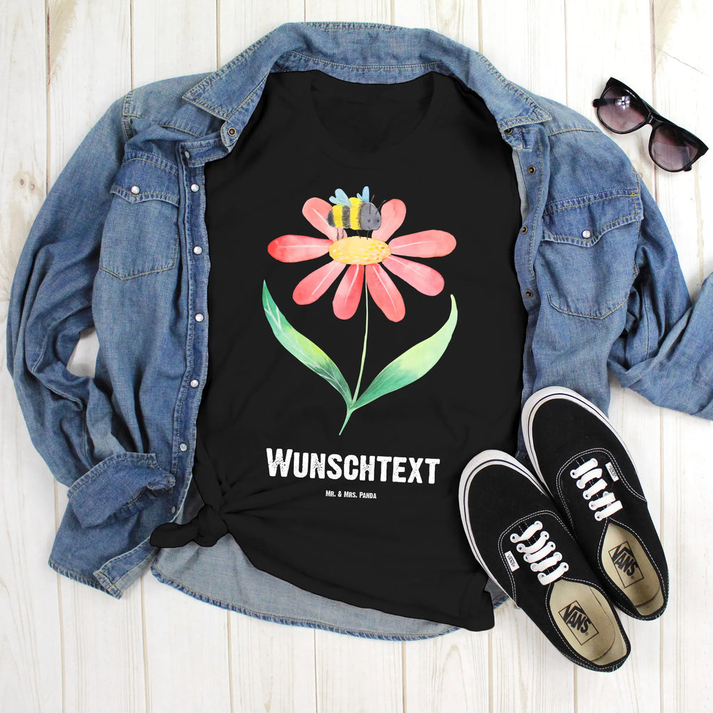Rozmiar L Personalizowana koszulka trzmiel kwiat Männer, T-Shirt mit Aufruck, Bedrucken, Frauen, Wunschtext, T-Shirt mit Namen, T-Shirt Personalisiert, lustige Sprüche, Gute Laune, Tiere, Tiermotive, Blume, Hummel, Flauschig, Biene, Hummeln, Natur, Feld, Wespe