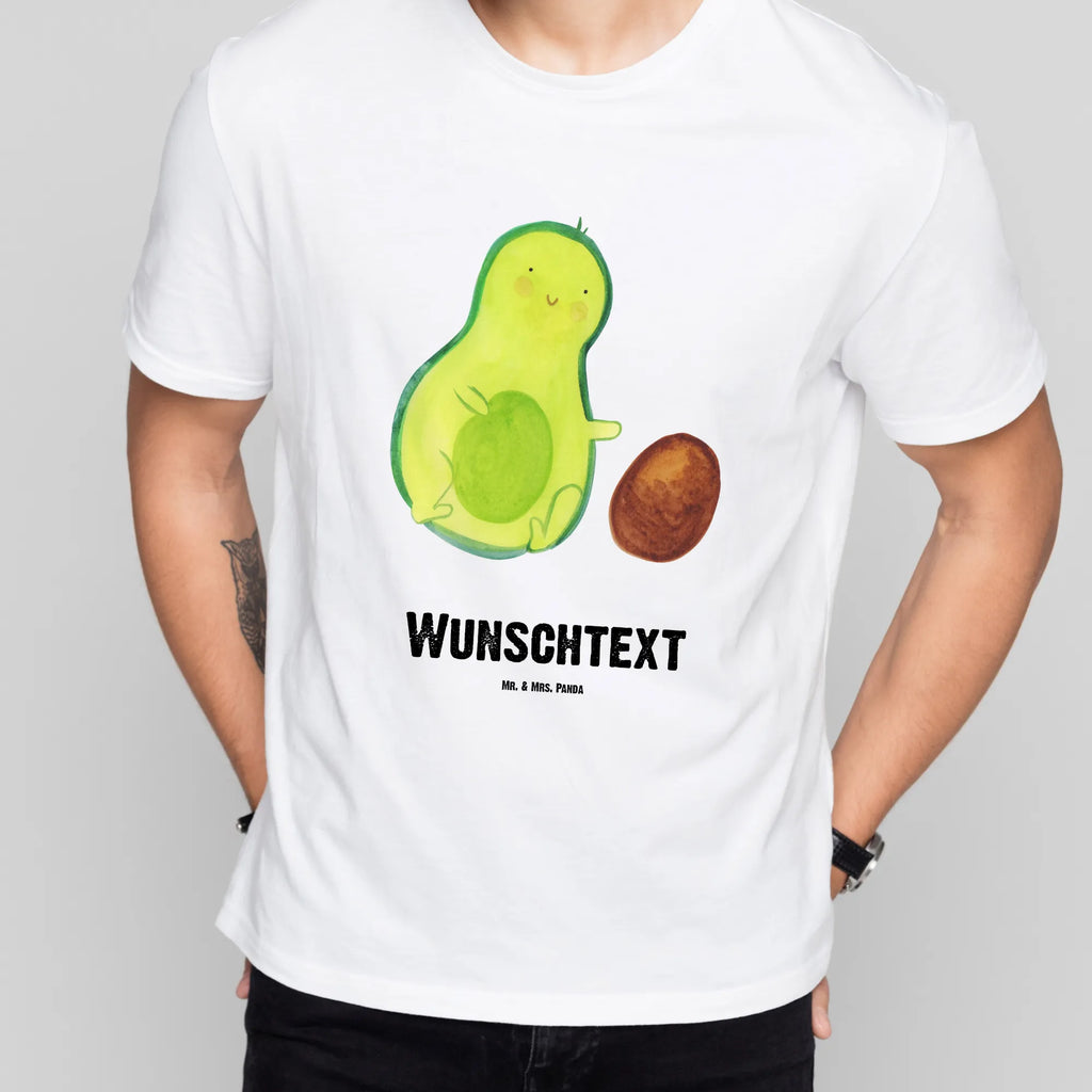 Personalisiertes T-Shirt Avocado rollt Kern T-Shirt mit Namen, T-Shirt mit Aufruck, T-Shirt Personalisiert, Bedrucken, Wunschtext, Avocado, Veggie, Vegan, Gesund, Love, Baby, Säugling, Schwangerschaft, Große Liebe, Zur Geburt, Avocados, Babyparty, Kind, Geburtstag, Liebe, Geburt, Erstes Kind, Schwanger