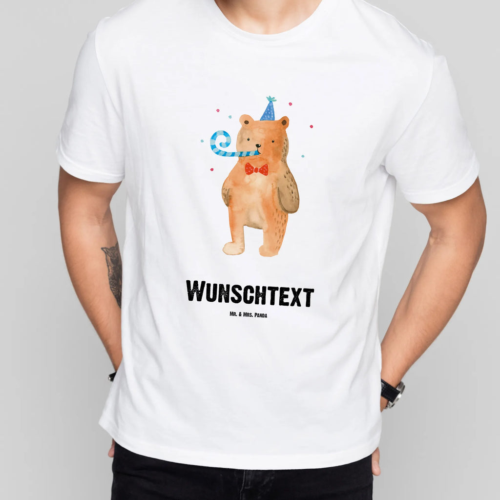 Rozmiar L Personalizowana koszulka Niedźwiedź urodziny Wunschtext, Männer, T-Shirt Personalisiert, Frauen, Bedrucken, T-Shirt mit Namen, T-Shirt mit Aufruck, Teddybär, Teddy, Bär, Alles Gute, Happy Birthday, Geburtstag, Glückwunsch