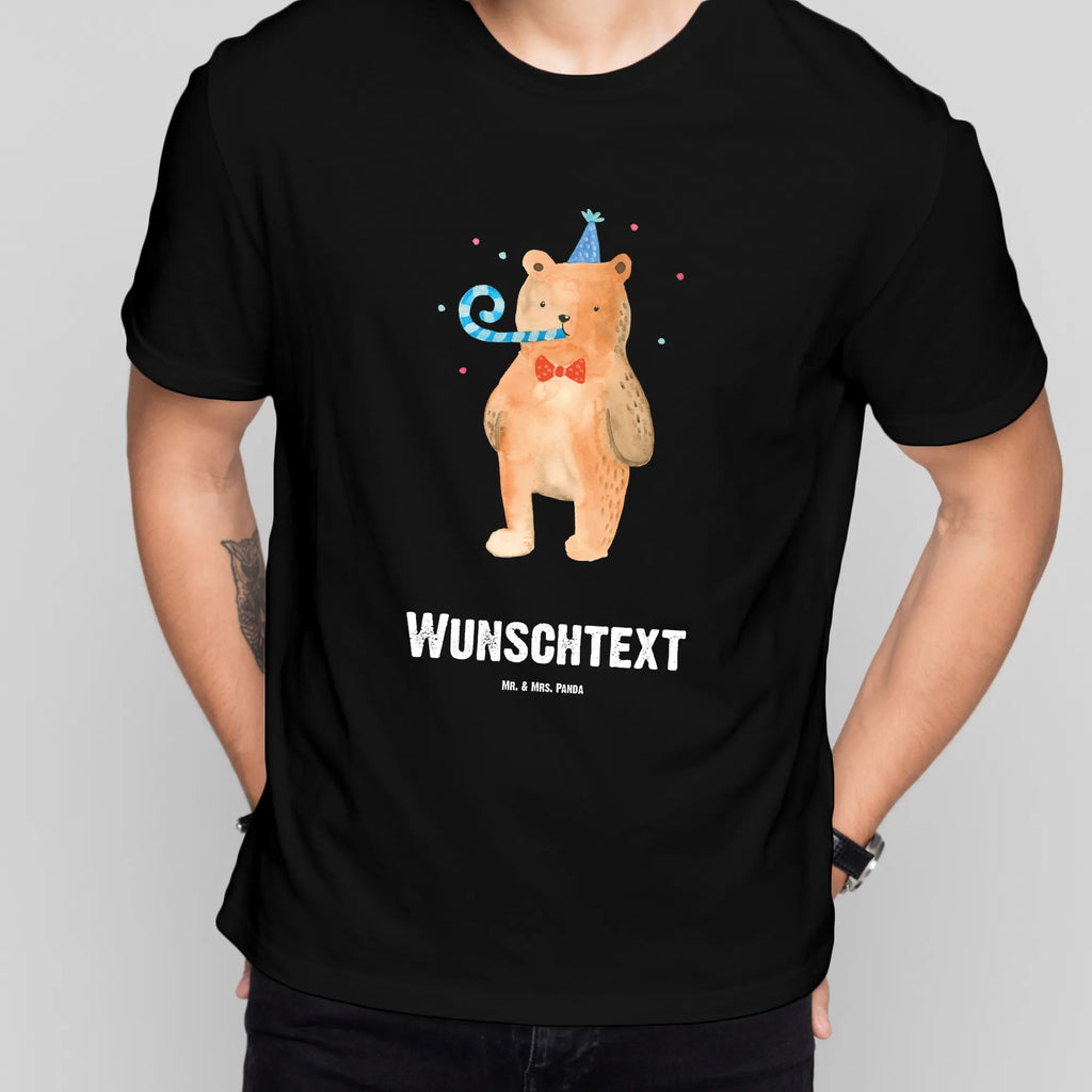 Rozmiar L Personalizowana koszulka Niedźwiedź urodziny Wunschtext, Männer, T-Shirt Personalisiert, Frauen, Bedrucken, T-Shirt mit Namen, T-Shirt mit Aufruck, Teddybär, Teddy, Bär, Alles Gute, Happy Birthday, Geburtstag, Glückwunsch