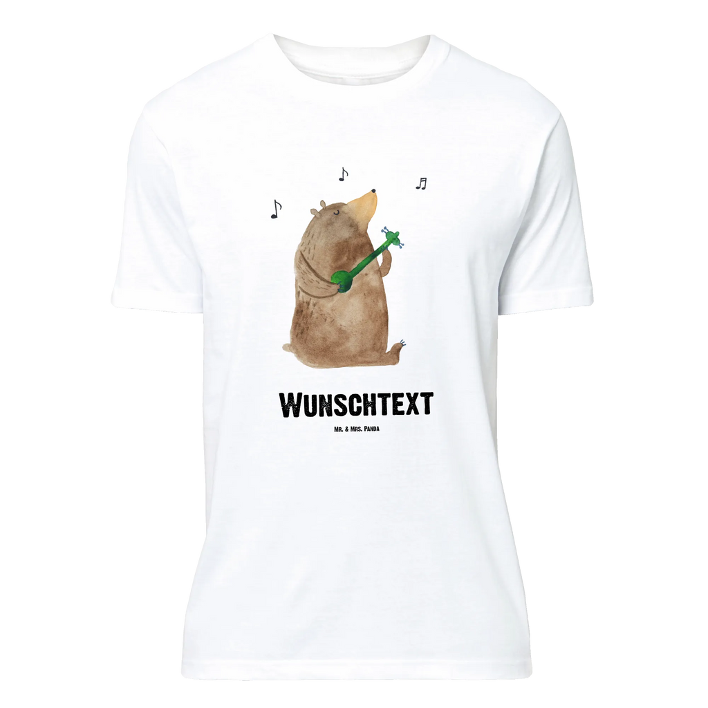 Rozmiar L Personalizowana koszulka niedźwiedź Gitara T-Shirt mit Namen, T-Shirt mit Aufruck, Bedrucken, Wunschtext, T-Shirt Personalisiert, Teddybär, Teddy, Bär