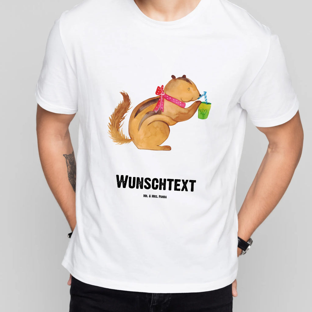 Personalisiertes T-Shirt Eichhörnchen Smoothie Wunschtext, T-Shirt mit Aufruck, T-Shirt Personalisiert, Bedrucken, T-Shirt mit Namen, Gute Laune, Lustige Sprüche, Tiere, Tiermotive, Green Smoothies, Streifenhörnchen, Abnehmen, Diät, Eichhörnchen