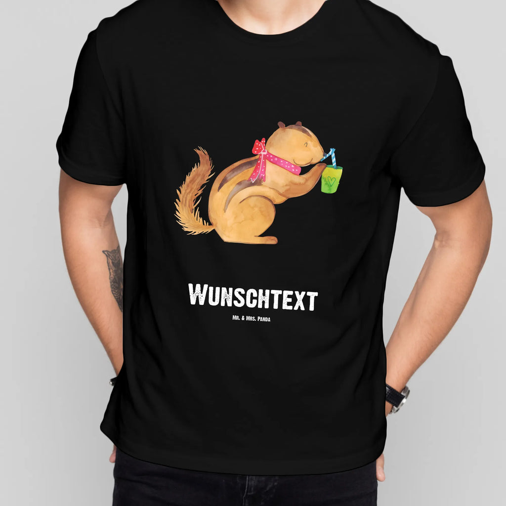 Personalisiertes T-Shirt Eichhörnchen Smoothie Wunschtext, T-Shirt mit Aufruck, T-Shirt Personalisiert, Bedrucken, T-Shirt mit Namen, Gute Laune, Lustige Sprüche, Tiere, Tiermotive, Green Smoothies, Streifenhörnchen, Abnehmen, Diät, Eichhörnchen