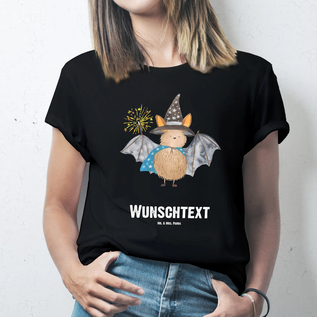 Rozmiar L Personalizowana koszulka Nietoperz czarodziej T-Shirt mit Aufruck, T-Shirt mit Namen, Männer, Bedrucken, Frauen, T-Shirt Personalisiert, Wunschtext, Tiermotive, Gute Laune, lustige Sprüche, Tiere, Zauberer, Fledermäuse, Magier, Fledermaus, reinsteigern