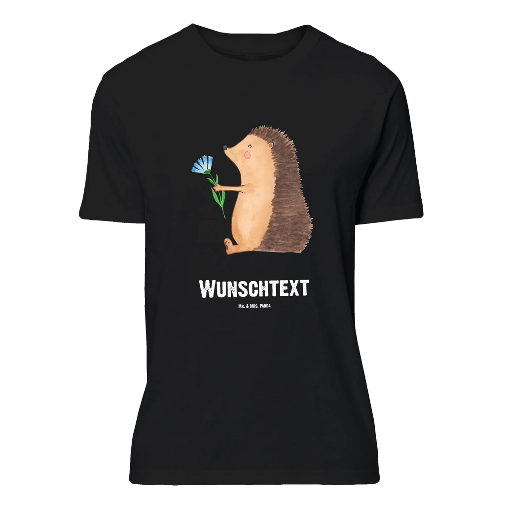 Rozmiar L Personalizowana koszulka jeż Kwiaty T-Shirt mit Namen, T-Shirt mit Aufruck, T-Shirt Personalisiert, Bedrucken, Wunschtext, Lustige Sprüche, Gute Laune, Tiere, Tiermotive, Gute Besserung, Besuch, Krankenhaus, krank, Krankheit, Genesungswünsche, Igel