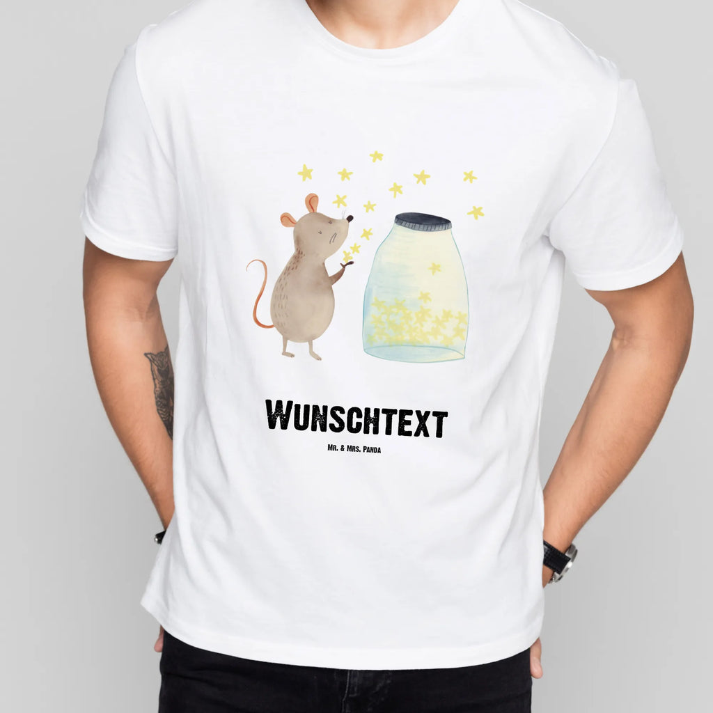 Rozmiar L Personalizowana koszulka mysz Gwiazdy T-Shirt mit Aufruck, T-Shirt mit Namen, Wunschtext, T-Shirt Personalisiert, Bedrucken, Lustige Sprüche, Gute Laune, Tiere, Tiermotive, Schwangerschaft, Maus, Geburtstag, Kind, Geburt, Sterne, Wunsch, Taufgeschenk, Kindergeburtstag, Erstes Kind, Taufe, Träume, Hoffnung