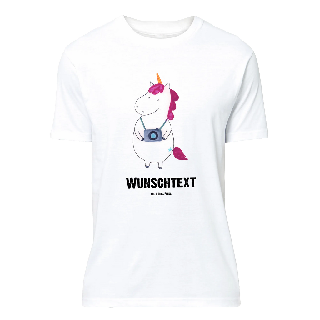 Personalised T-Shirt unicorn photographer T-Shirt Personalisiert, Wunschtext, T-Shirt mit Namen, Bedrucken, T-Shirt mit Aufruck, Einhorn Deko, Unicorn, Einhorn, Einhörner, Urlaub, Fotografie, Städtereise, Reisen, Weltenbummler, Kamera, Weltreise, Fotograf, Reise, Kurztrip, Tourist
