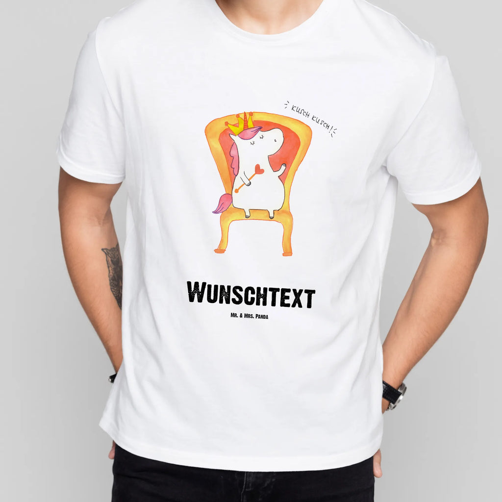 Personalisiertes T-Shirt Einhorn König T-Shirt mit Aufruck, Wunschtext, T-Shirt Personalisiert, T-Shirt mit Namen, Bedrucken, Einhorn Deko, Unicorn, Einhorn, Einhörner, Präsident, Krone, König, Herrscher, Prinzessin, Bundeskanzler, Kaiser
