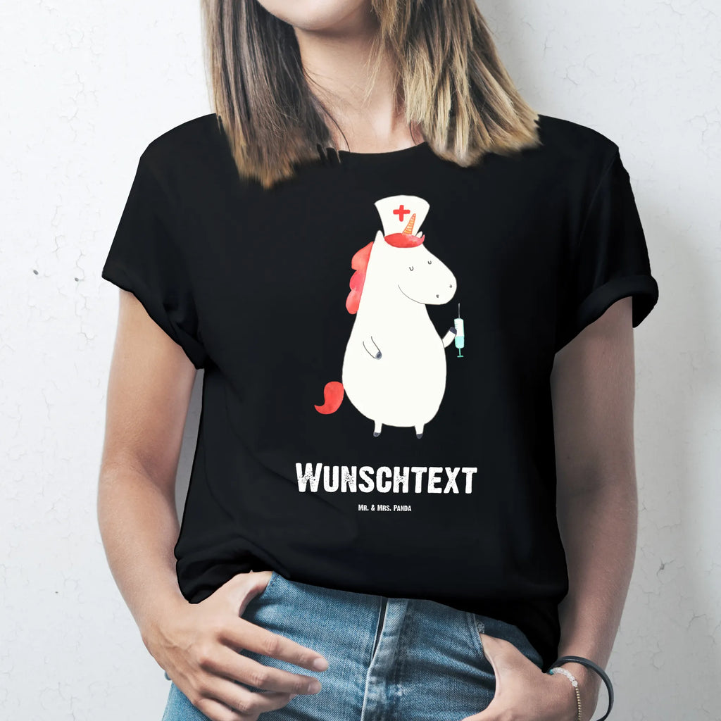 Personalisiertes T-Shirt Einhorn Krankenschwester T-Shirt mit Aufruck, T-Shirt Personalisiert, Wunschtext, T-Shirt mit Namen, Bedrucken, Einhorn Deko, Unicorn, Einhorn, Einhörner, Krankenpflegerin, Ärztin Geschenk, Krankenschwester Geschenk, Krankenschwester Dankeschön, Krankenhaus, Krankenpfleger Geschenk