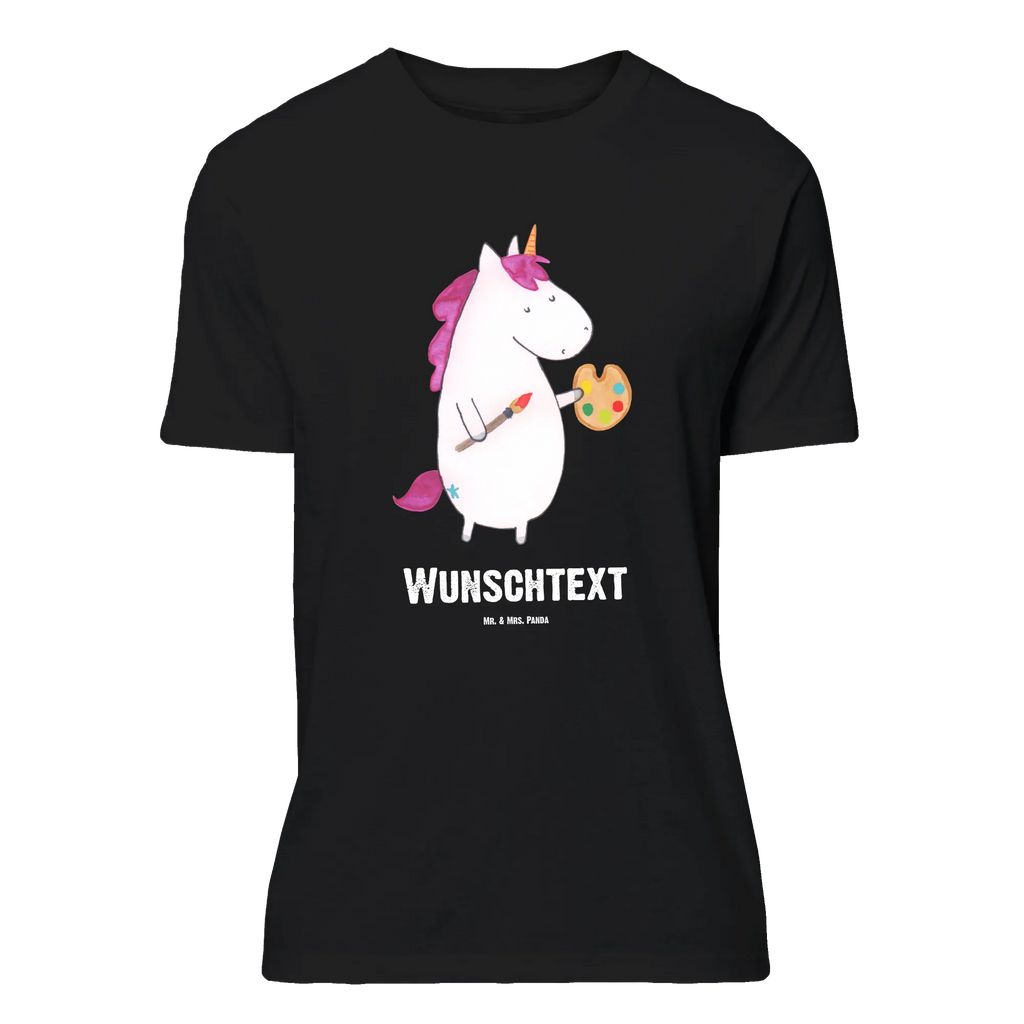 Rozmiar L Personalizowana koszulka Jednorożec Artysta Bedrucken, T-Shirt mit Namen, T-Shirt mit Aufruck, Wunschtext, T-Shirt Personalisiert, Einhorn Deko, Unicorn, Einhorn, Einhörner, Maler, Farbe, Geschenk, Pinsel, Englisch, Artist, Zeichnen, Welt, Malen, Künstler, Stift