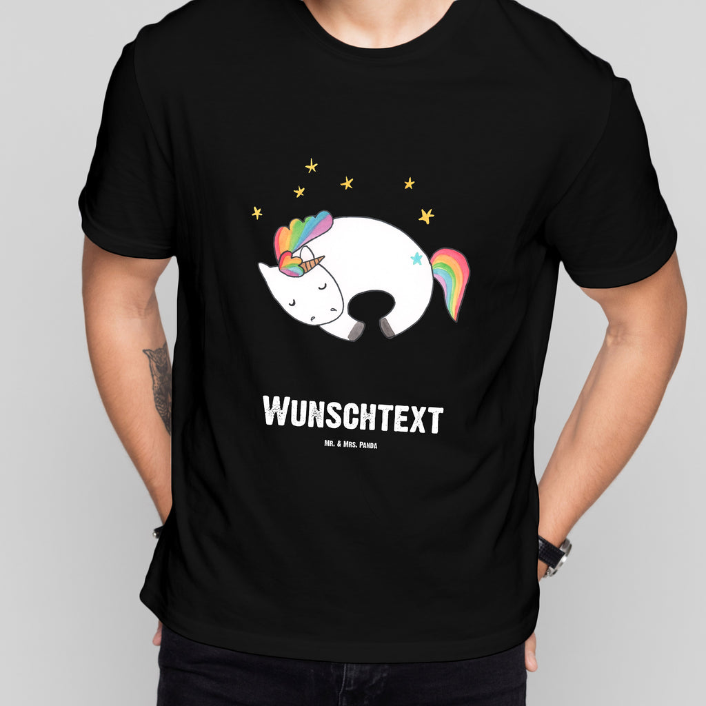 Personalisiertes T-Shirt Einhorn Nacht T-Shirt mit Aufruck, Wunschtext, T-Shirt mit Namen, T-Shirt Personalisiert, Bedrucken, Einhorn Deko, Unicorn, Einhorn, Einhörner, Träume, Realität, Traum, Geschenk, Freundin, Menschen, Ruhe
