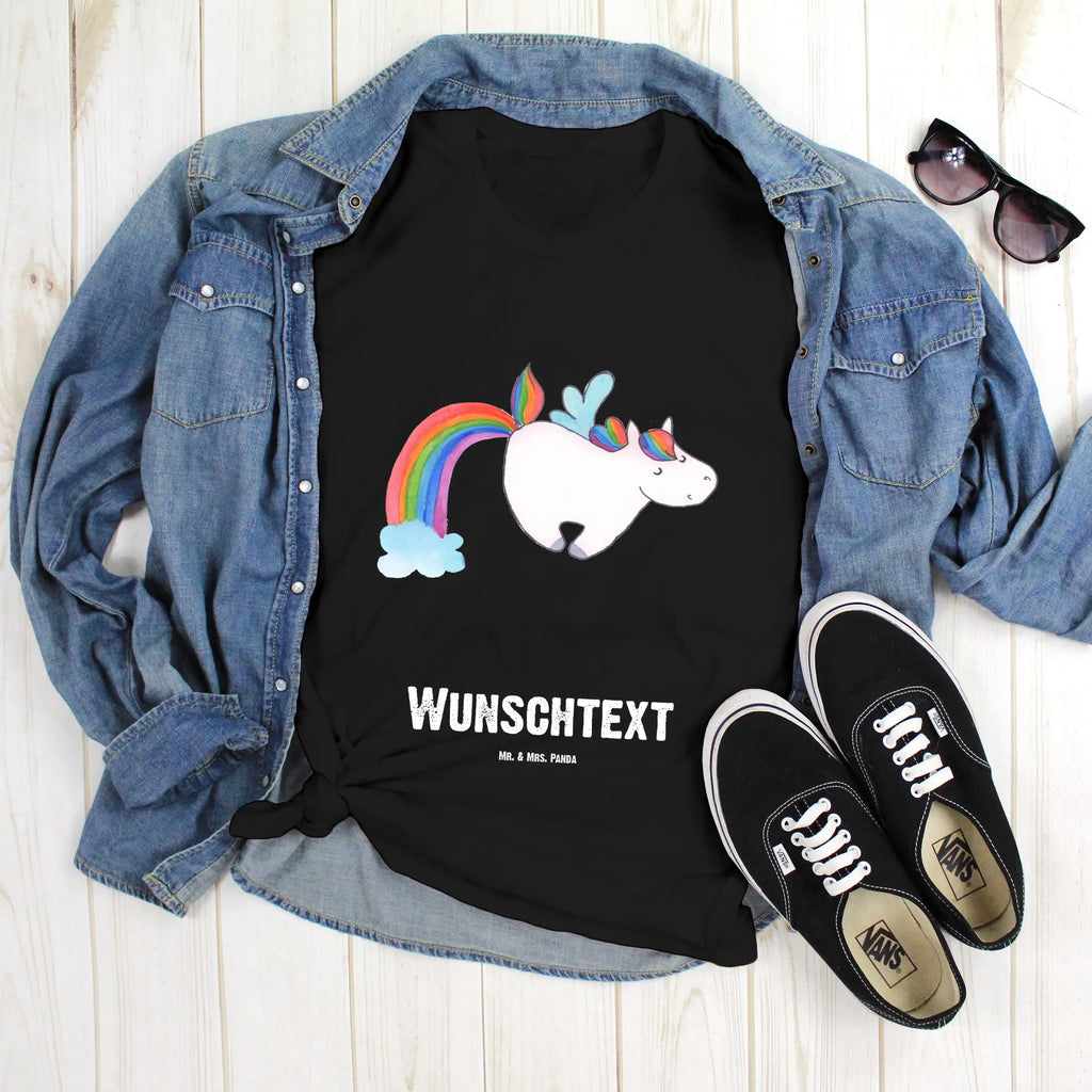Personalisiertes T-Shirt Einhorn Fliegendes Pferd T-Shirt mit Aufruck, Bedrucken, Wunschtext, T-Shirt mit Namen, T-Shirt Personalisiert, Einhorn Deko, Unicorn, Einhorn, Einhörner, Glitzer, Realität, Spielen, Regenbogen, Erwachsenwerden