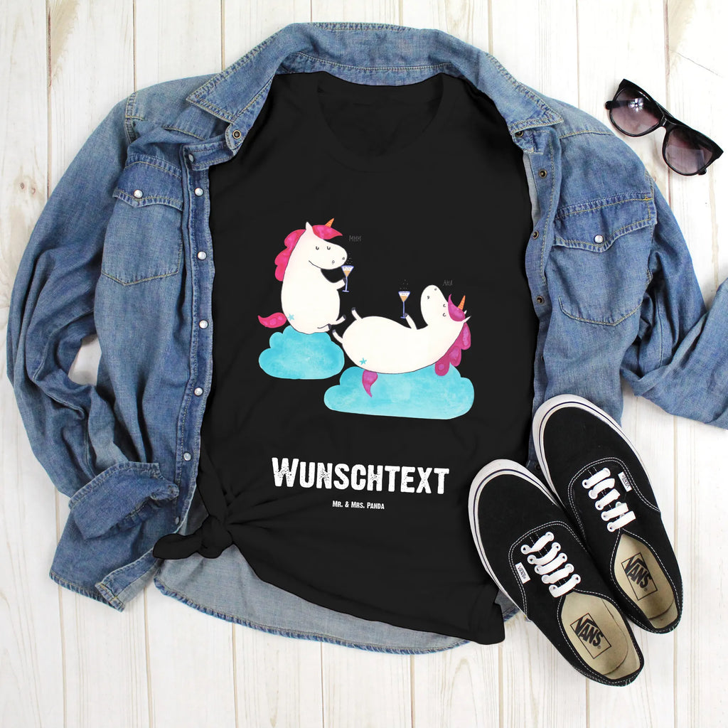 Rozmiar L Personalizowana koszulka jednorożec szampan Männer, T-Shirt mit Namen, T-Shirt mit Aufruck, Bedrucken, T-Shirt Personalisiert, Frauen, Wunschtext, Einhorn, Einhörner, Einhorn Deko, Unicorn, Beste, Sekt, Mädelsabend, Freundinnen, BFF, Party, Freundin, Anstoßen, Spaß, Korken