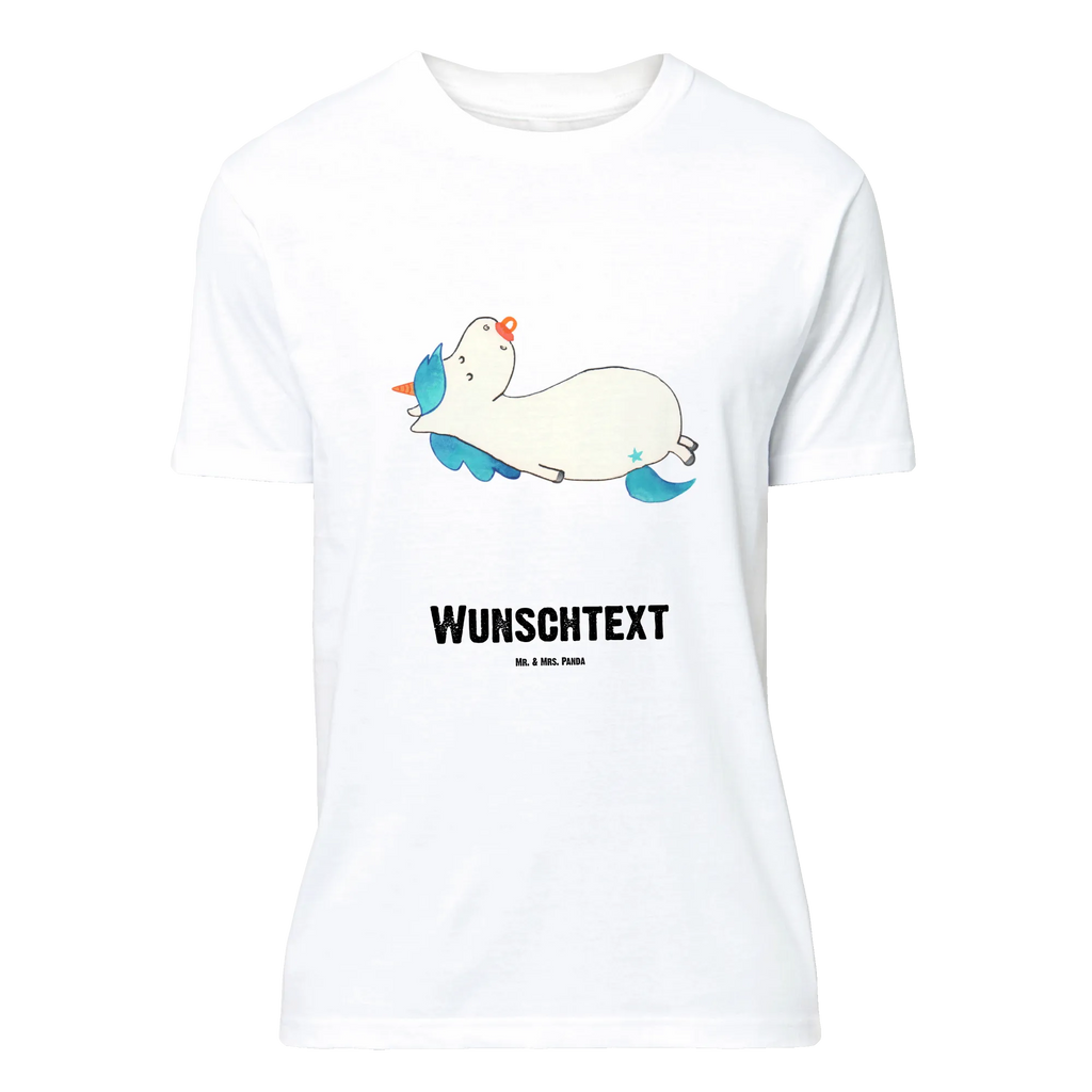Rozmiar L Personalizowana koszulka Jednorożec smoczek T-Shirt mit Aufruck, T-Shirt mit Namen, Wunschtext, Bedrucken, T-Shirt Personalisiert, Einhorn Deko, Unicorn, Einhorn, Einhörner, Baby, Schnuller, Kleinkind, Geschenk Geburt, Mutter, Mama, Geburt, Säugling, Geburtstag
