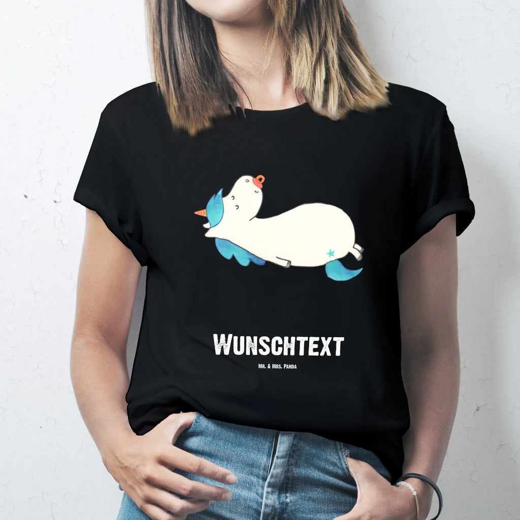 Rozmiar L Personalizowana koszulka Jednorożec smoczek T-Shirt mit Aufruck, T-Shirt mit Namen, Wunschtext, Bedrucken, T-Shirt Personalisiert, Einhorn Deko, Unicorn, Einhorn, Einhörner, Baby, Schnuller, Kleinkind, Geschenk Geburt, Mutter, Mama, Geburt, Säugling, Geburtstag