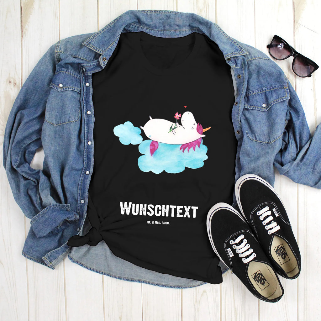 Rozmiar L Personalizowana koszulka Jednorożec Zakochany T-Shirt Personalisiert, T-Shirt mit Namen, Bedrucken, Wunschtext, T-Shirt mit Aufruck, Einhorn Deko, Einhorn, Einhörner, Unicorn, Liebe, Freundin, Wolke, Liebesbeweis, Verliebt