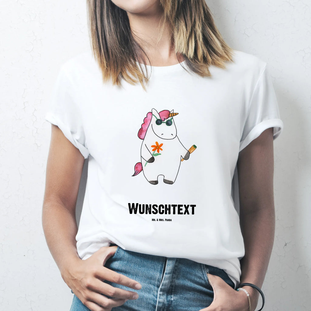 Rozmiar L Personalizowana koszulka Jednorożec Woodstock T-Shirt Personalisiert, T-Shirt mit Namen, T-Shirt mit Aufruck, Bedrucken, Wunschtext, Einhorn Deko, Unicorn, Einhorn, Einhörner, Kiffen, Witzig, Party, Spaß. Lustig, Joint, Woodstock, Zigarette, Alkohol