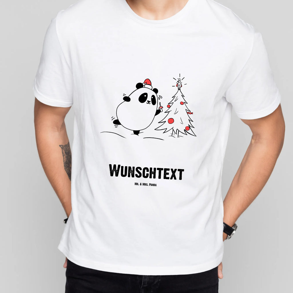 Rozmiar L Personalizowana koszulka Panda Okres świąteczny Frauen, Männer, T-Shirt mit Aufruck, T-Shirt Personalisiert, T-Shirt mit Namen