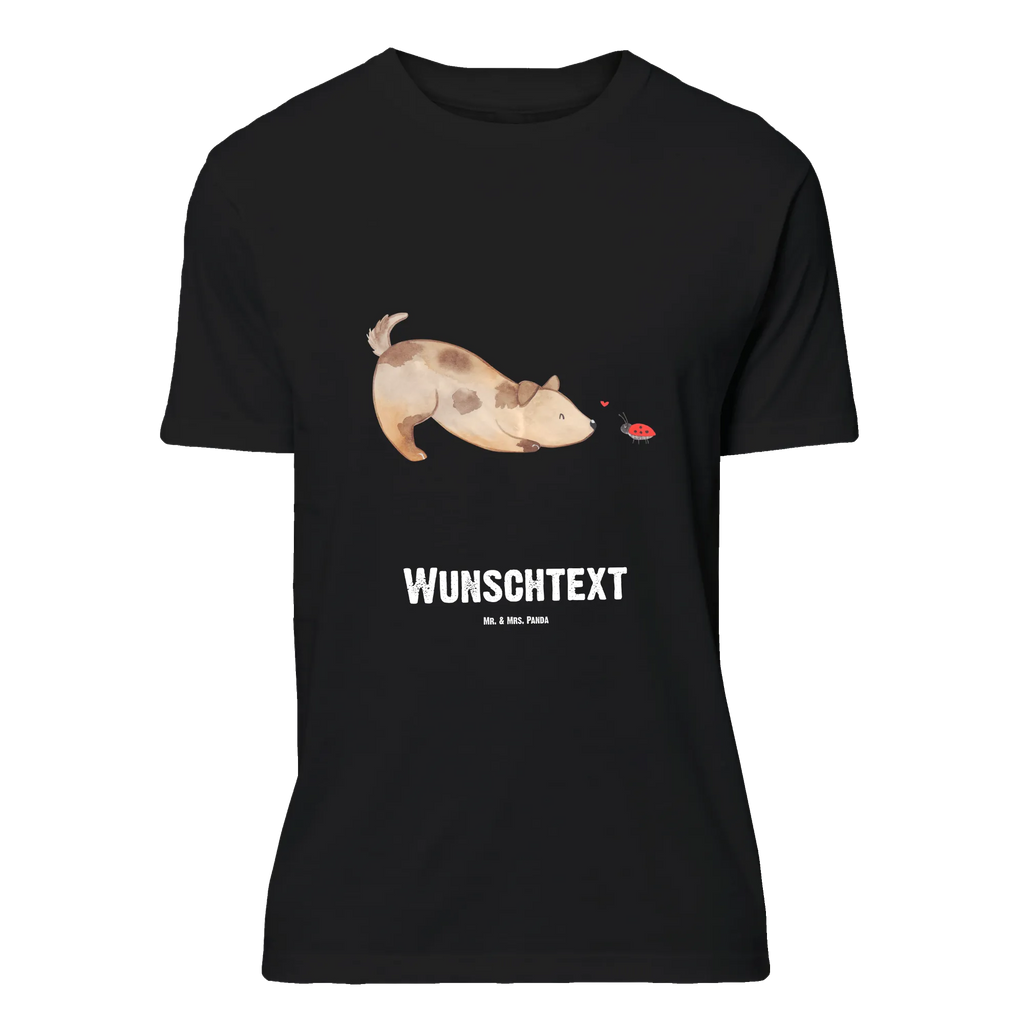 Rozmiar L Personalizowana koszulka pies biedronka T-Shirt mit Namen, Bedrucken, Wunschtext, T-Shirt mit Aufruck, T-Shirt Personalisiert, Hundemotiv, Hund, Haustier, Tierliebhaber, Sprüche, Hunderasse, Hundebesitzer, Marienkäfer, Mischlinghund, Mischling, Hunde, Hundespruch