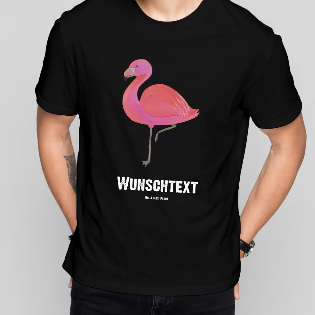 Rozmiar L Personalizowana koszulka Flamingo Klasyczny T-Shirt Personalisiert, T-Shirt mit Namen, Frauen, Bedrucken, T-Shirt mit Aufruck, Wunschtext, Männer, Flamingo, Stolz, Geschwister, Einzigartig, Tochter, Selbstliebe, Außenseiter, ich, Spruch, Freundinnen, für mich, Sohn, Freundin