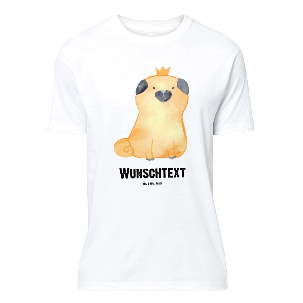 Rozmiar L Personalizowana koszulka mops korona Bedrucken, Wunschtext, Männer, T-Shirt mit Aufruck, Frauen, T-Shirt mit Namen, T-Shirt Personalisiert, Hund, Hundemotiv, Haustier, Hunderasse, Tierliebhaber, Hundebesitzer, Sprüche, lustig, Hundebesitzer. Spruch, kinderlos, allergisch, Hausregel, Mops