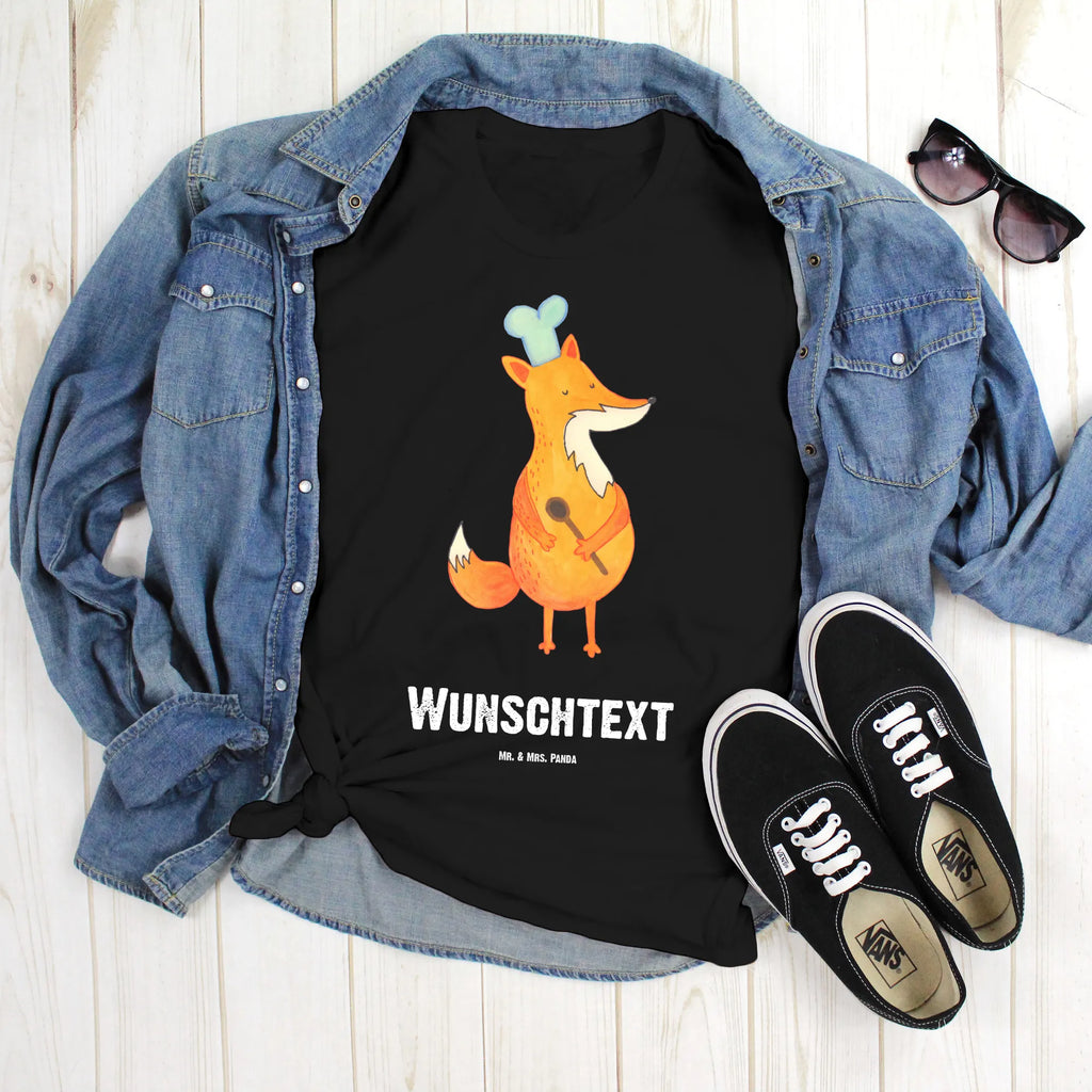 Personalised T-Shirt Fox A cook T-Shirt mit Namen, T-Shirt Personalisiert, Frauen, Bedrucken, T-Shirt mit Aufruck, Männer, Wunschtext, Fuchs, Küche Spruch, Füchse, Köche, Koch Geschenk, witzig, Bäcker, Spruch lustig, Küche Deko, Party Spruch