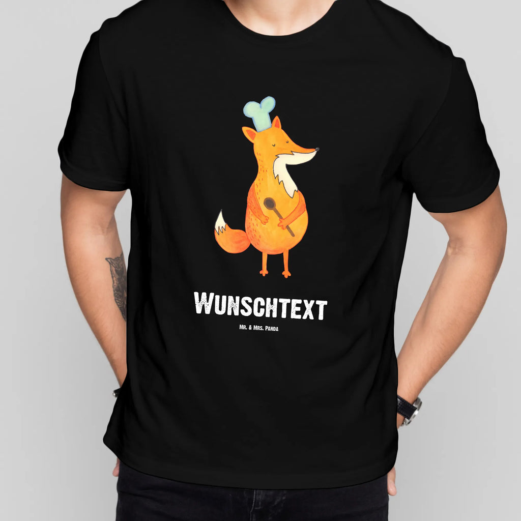 Personalised T-Shirt Fox A cook T-Shirt mit Namen, T-Shirt Personalisiert, Frauen, Bedrucken, T-Shirt mit Aufruck, Männer, Wunschtext, Fuchs, Küche Spruch, Füchse, Köche, Koch Geschenk, witzig, Bäcker, Spruch lustig, Küche Deko, Party Spruch