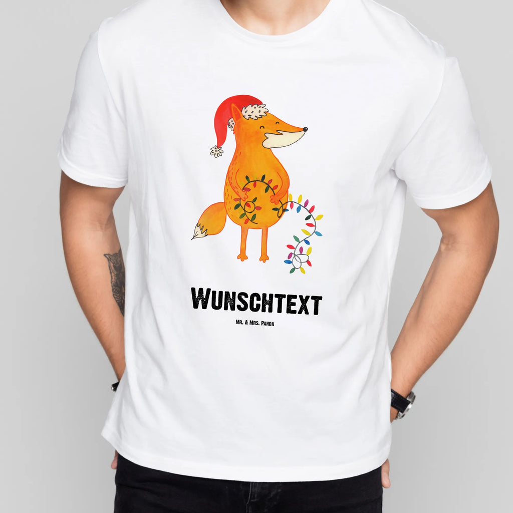 Personalisiertes T-Shirt Fuchs Weihnachten T-Shirt mit Aufruck, T-Shirt Personalisiert, T-Shirt mit Namen, Bedrucken, Wunschtext, Winter, Weihnachtsdeko, Weihnachten, Nikolaus, Advent, Heiligabend, Wintermotiv, Weihnachtszeit, Fuchs, Geschenk Weihnachten, Füchse, Spruch schön, Weihnachtsmann