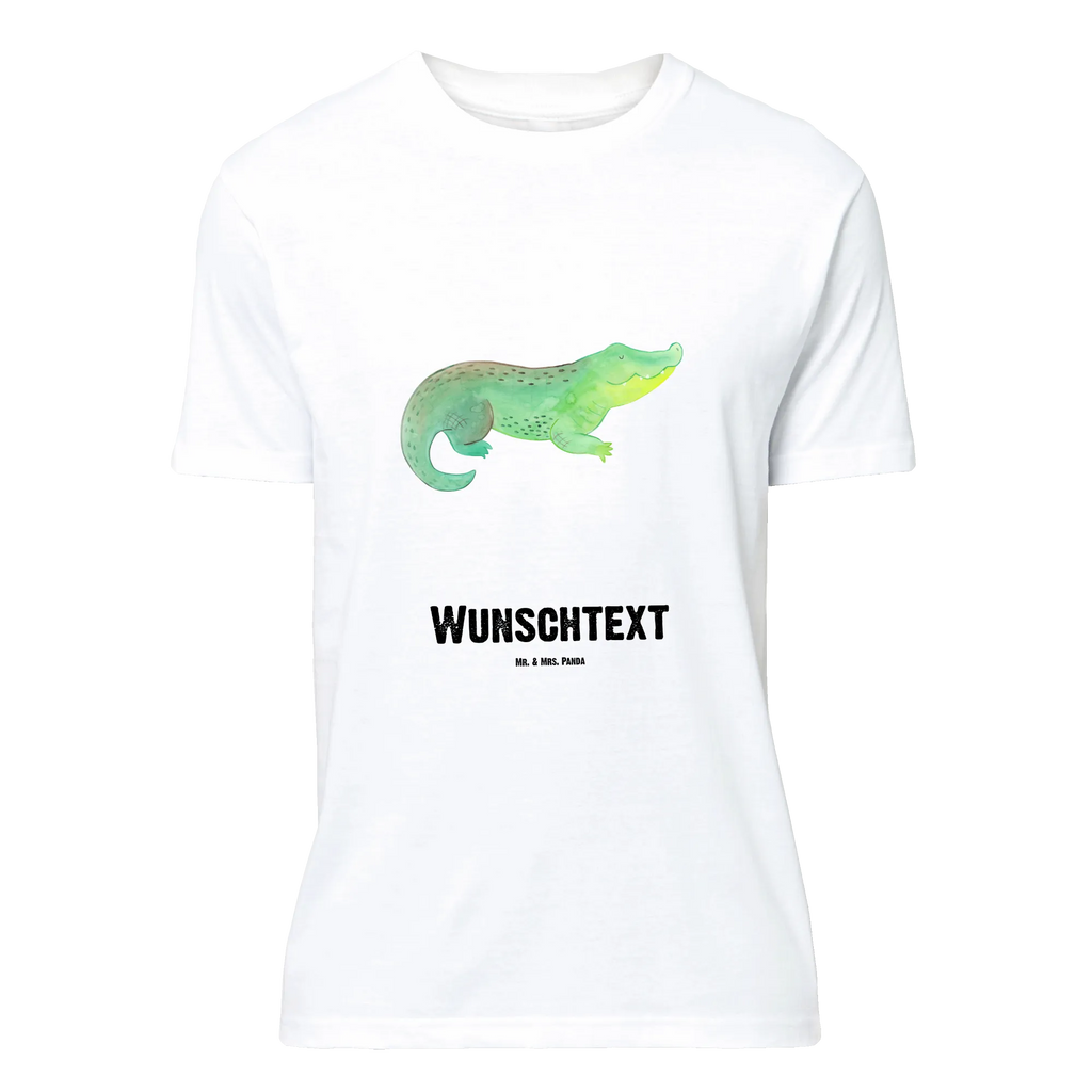 Rozmiar L Personalizowana koszulka Krokodyl Wunschtext, T-Shirt mit Namen, Bedrucken, T-Shirt Personalisiert, T-Shirt mit Aufruck, Meer, Urlaub, Meerestiere, Lieblingsmensch, Reiselust, Krokodile, Freundin, Abenteuerlust, Verrückt sein, Beste Freundin, Spontan sein, Krokodil