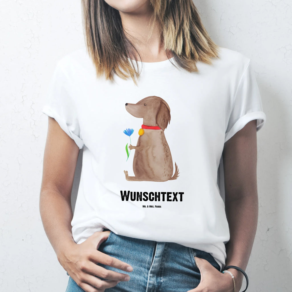 Personalised T-Shirt Dog flower Bedrucken, T-Shirt mit Aufruck, T-Shirt Personalisiert, T-Shirt mit Namen, Wunschtext, Hundemotiv, Hund, Haustier, Tierliebhaber, Sprüche, Hunderasse, Hundebesitzer, Hundeliebe, Frauchen, Hunde