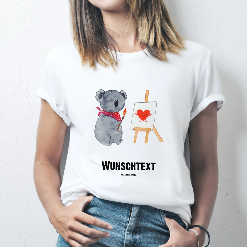 Personalised T-Shirt Koala bear Artist T-Shirt mit Namen, T-Shirt mit Aufruck, T-Shirt Personalisiert, Koalabär, Koala, Künstler, Liebensbeweis, Zeichnen, Gefühle, Liebe, Liebesgeschenk