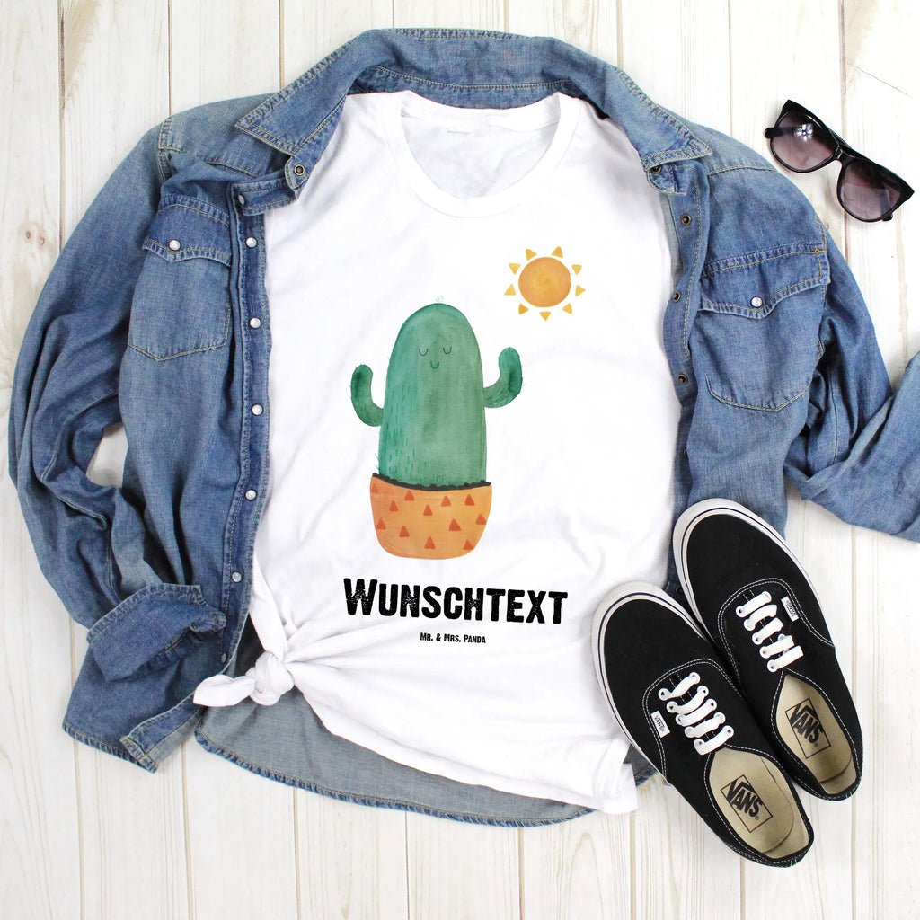 Personalisiertes T-Shirt Kaktus Sonnenanbeter T-Shirt Personalisiert, Wunschtext, Bedrucken, T-Shirt mit Namen, T-Shirt mit Aufruck, Kaktus, Kakteen, Liebe Kaktusliebe, Freundin, Neustart, Liebeskummer Geschenk, Scheidung, Geschenkidee, Trennung, Sonne, Liebeskummer, Glück, Motivation, glücklich, Sonnenschein, Ehebruch