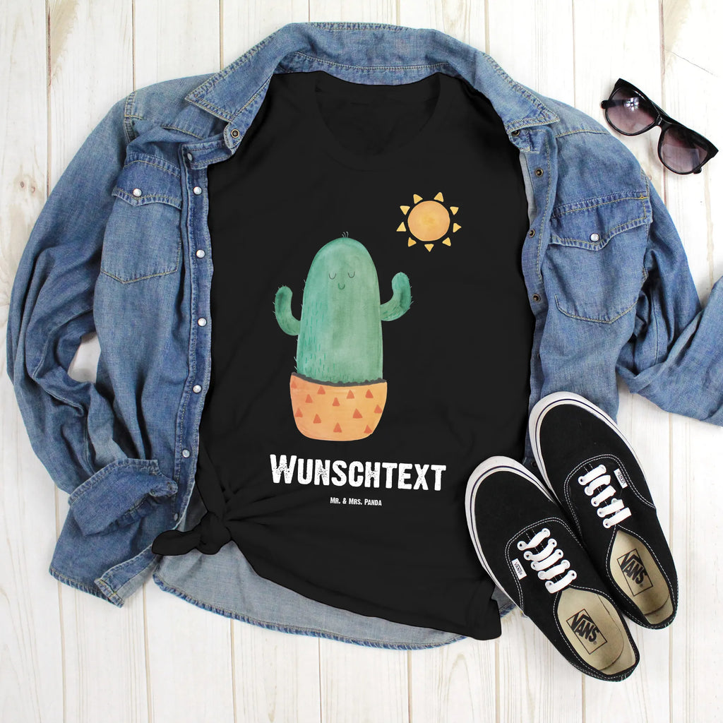 Personalisiertes T-Shirt Kaktus Sonnenanbeter T-Shirt Personalisiert, Wunschtext, Bedrucken, T-Shirt mit Namen, T-Shirt mit Aufruck, Kaktus, Kakteen, Liebe Kaktusliebe, Freundin, Neustart, Liebeskummer Geschenk, Scheidung, Geschenkidee, Trennung, Sonne, Liebeskummer, Glück, Motivation, glücklich, Sonnenschein, Ehebruch