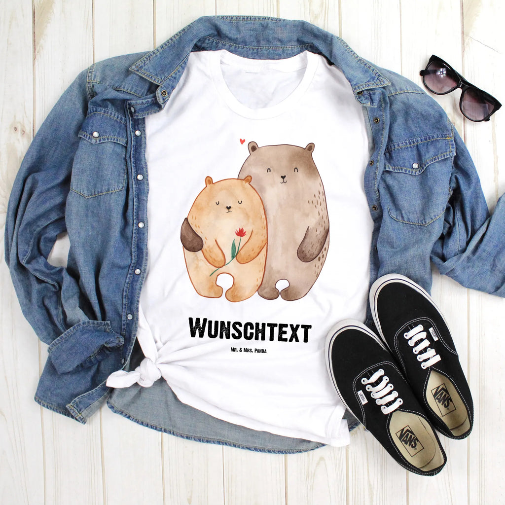 Personalised T-Shirt Bears in love Wunschtext, T-Shirt mit Aufruck, T-Shirt mit Namen, T-Shirt Personalisiert, Bedrucken, Freund, Jahrestag, Verlobung, Partner, Ehemann, Ehefrau, Freundin, Liebesgeschenk, Liebe, Heiraten, Heiratsantrag, Hocheitstag, Verheiratet, Bärchen, Bär, Hochzeitstag, Liebesbeweis, Geschenk Freundin, Verlobt, Bären, Geschenk Hochzeit, Geschenk Freund, Verliebt