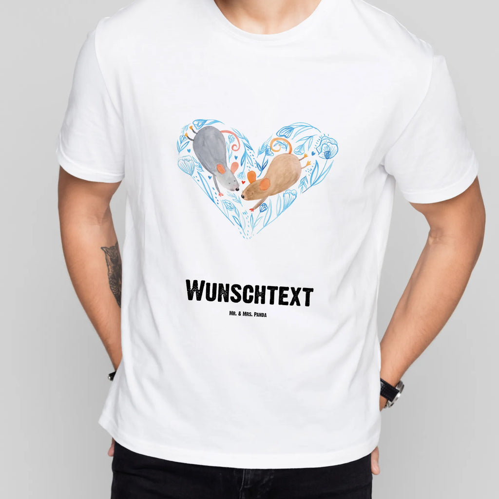 Personalisiertes T-Shirt Mäuse Herz Bedrucken, T-Shirt mit Namen, Wunschtext, T-Shirt mit Aufruck, T-Shirt Personalisiert, Liebe, Freund, Ehefrau, Liebesgeschenk, Heiraten, Hocheitstag, Jahrestag, Verlobung, Heiratsantrag, Partner, Ehemann, Freundin, Geschenk für Zwei, Lieblingsmensch, Gemeinsamkeit, Mäuse, Liebesbotschaft, Love, Liebesbeweis, Maus, Hochzeit